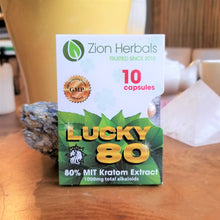 Load image into Gallery viewer, Kratom Extract Capsules (10 pack) - Lucky 80