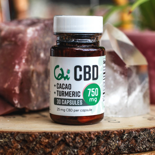 750mg CBD Isolate + Cacao + Turmeric Capsules